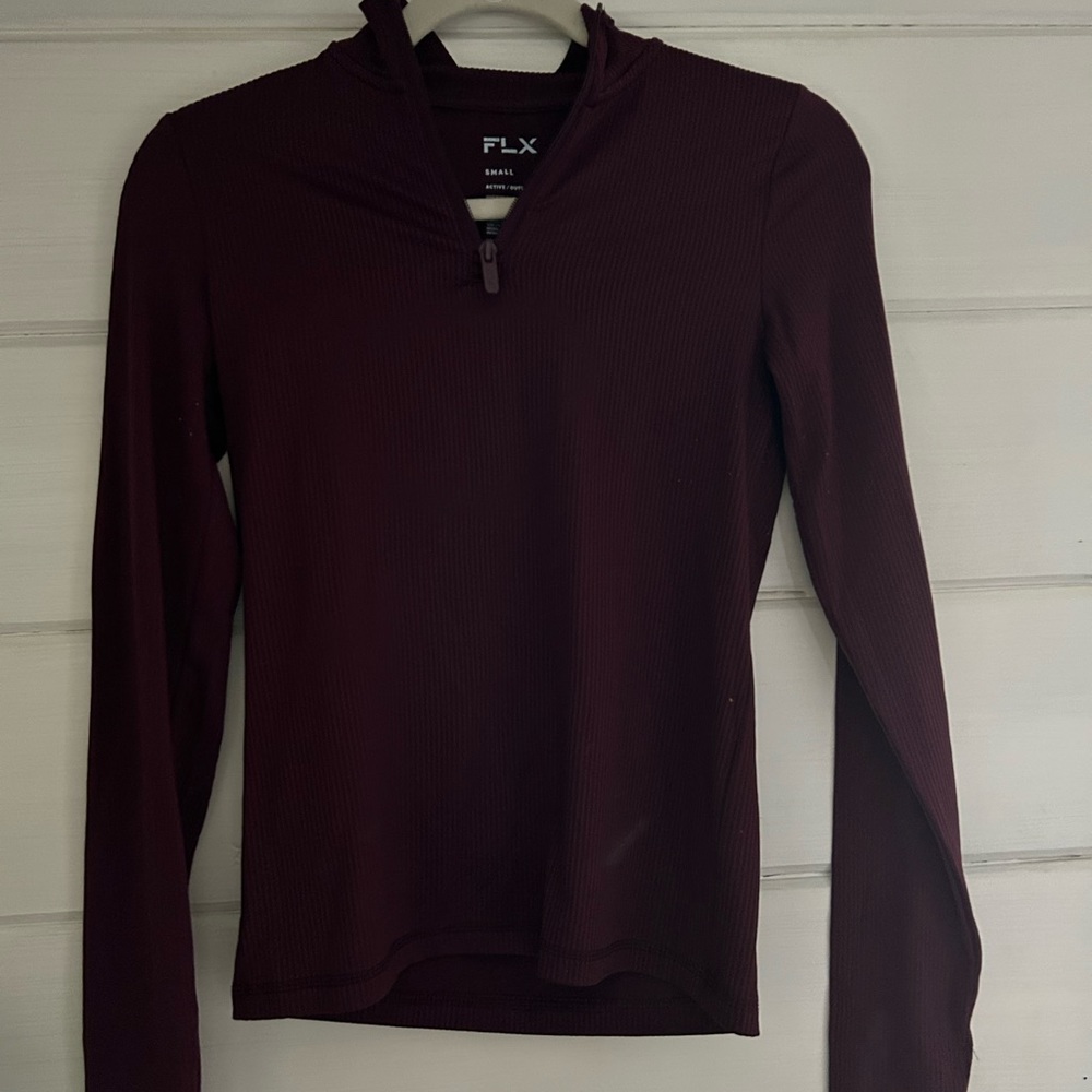 maroon quarter zip